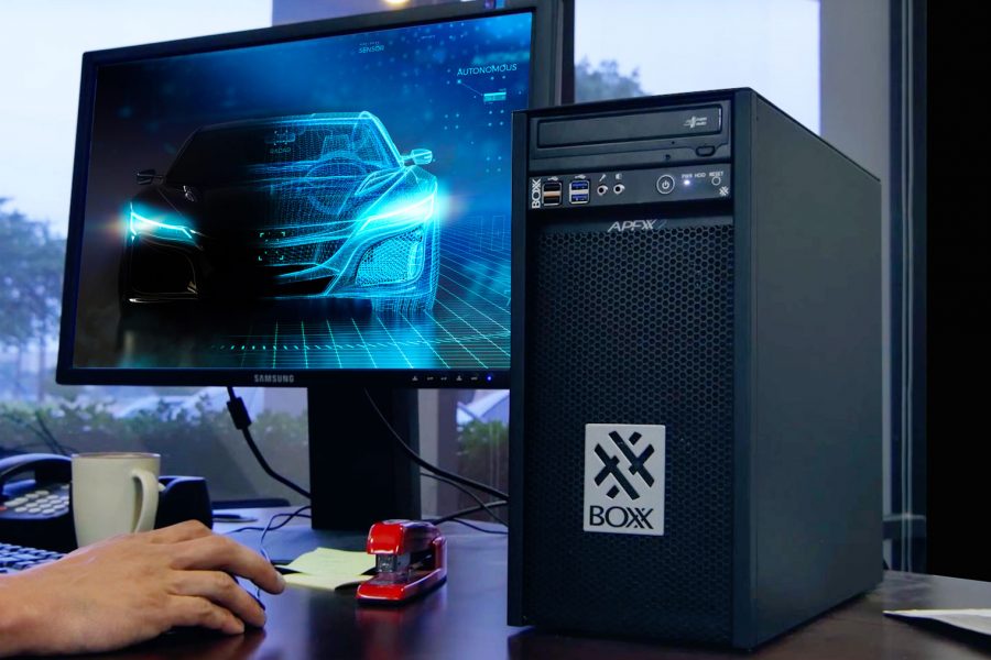 High performance workstation PCs purpose built for CAD provided by BOXX UK 2023